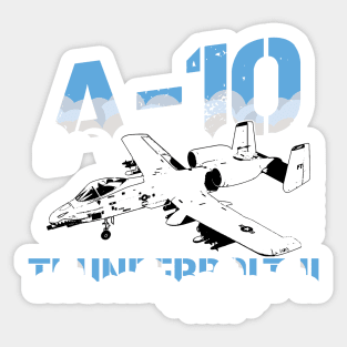 A10 Warthog Close Air Support  Airforce Pilot Gift Modern Warbird Sticker